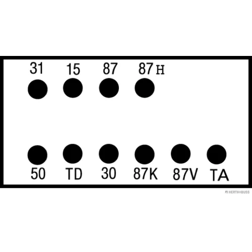 Relé palivového čerpadla HERTH+BUSS ELPARTS 75898174 - obr. 1