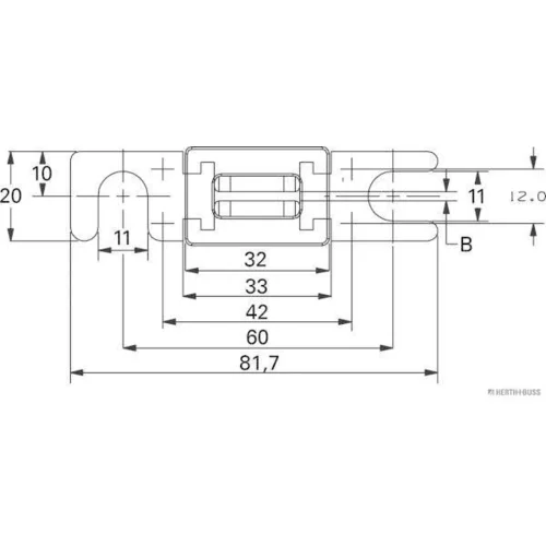 Poistka HERTH+BUSS ELPARTS 50295295 - obr. 1