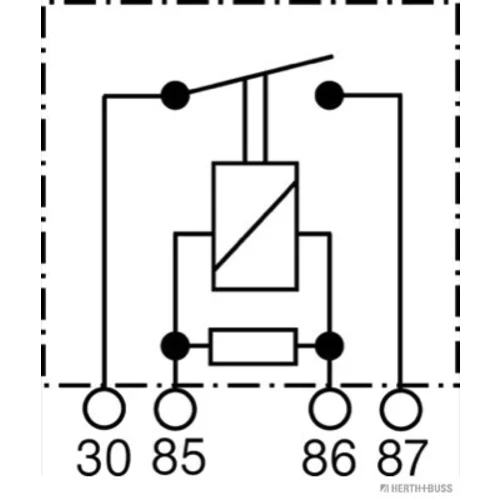 Relé palivového čerpadla HERTH+BUSS ELPARTS 75614615 - obr. 1