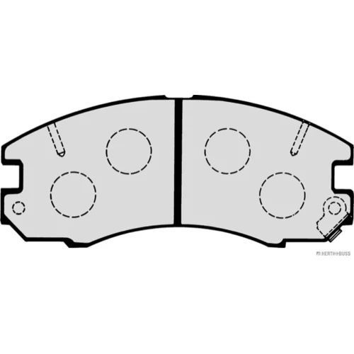 Sada brzdových platničiek kotúčovej brzdy HERTH+BUSS JAKOPARTS J3602049 - obr. 1