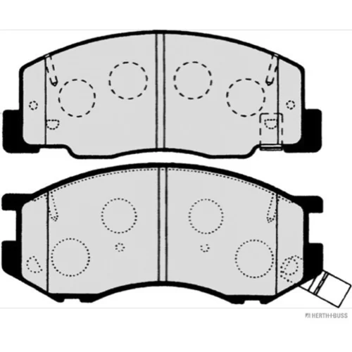 Sada brzdových platničiek kotúčovej brzdy HERTH+BUSS JAKOPARTS J3602114 - obr. 1