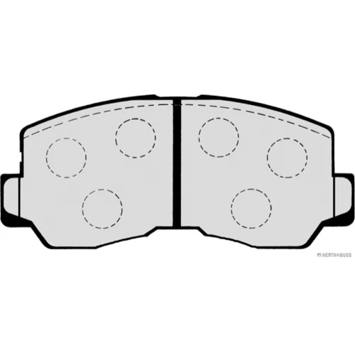 Sada brzdových platničiek kotúčovej brzdy HERTH+BUSS JAKOPARTS J3605002 - obr. 1