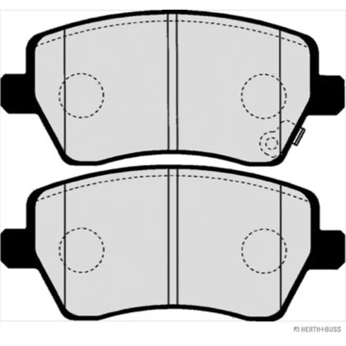 Sada brzdových platničiek kotúčovej brzdy HERTH+BUSS JAKOPARTS J3608025 - obr. 2