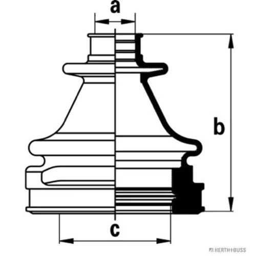 Manžeta hnacieho hriadeľa - opravná sada HERTH+BUSS JAKOPARTS J2883017