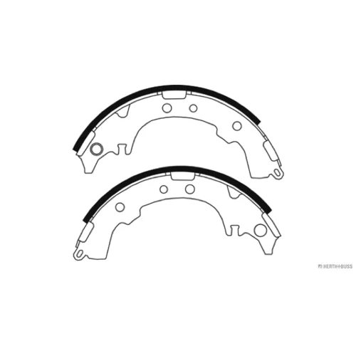 Sada brzdových čeľustí HERTH+BUSS JAKOPARTS J3502068 - obr. 1
