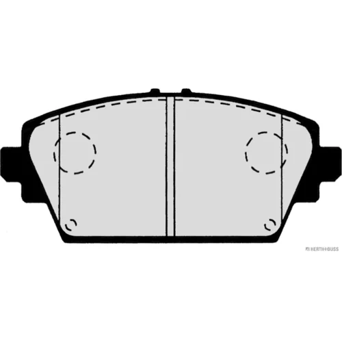 Sada brzdových platničiek kotúčovej brzdy HERTH+BUSS JAKOPARTS J3601072 - obr. 1