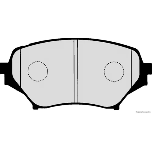 Sada brzdových platničiek kotúčovej brzdy HERTH+BUSS JAKOPARTS J3603066 - obr. 1