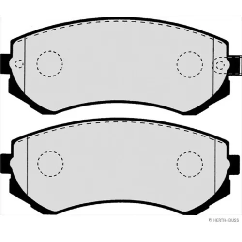 Sada brzdových platničiek kotúčovej brzdy HERTH+BUSS JAKOPARTS J3601060 - obr. 2