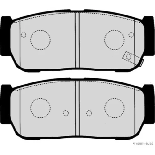 Sada brzdových platničiek kotúčovej brzdy HERTH+BUSS JAKOPARTS J3610403 - obr. 2