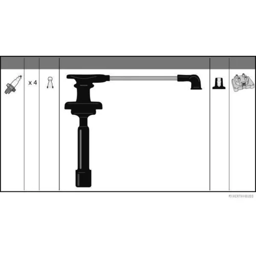 Sada zapaľovacích káblov HERTH+BUSS JAKOPARTS J5381006 - obr. 1