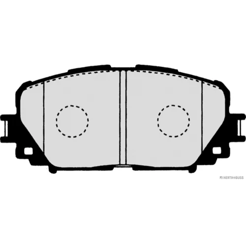 Sada brzdových platničiek kotúčovej brzdy HERTH+BUSS JAKOPARTS J3602127 - obr. 1