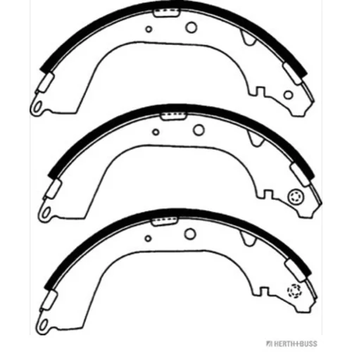 Sada brzdových čeľustí HERTH+BUSS JAKOPARTS J3502005 - obr. 1