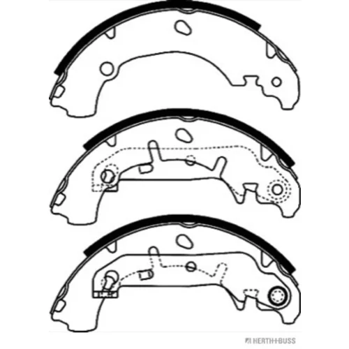 Sada brzdových čeľustí HERTH+BUSS JAKOPARTS J3503051 - obr. 2