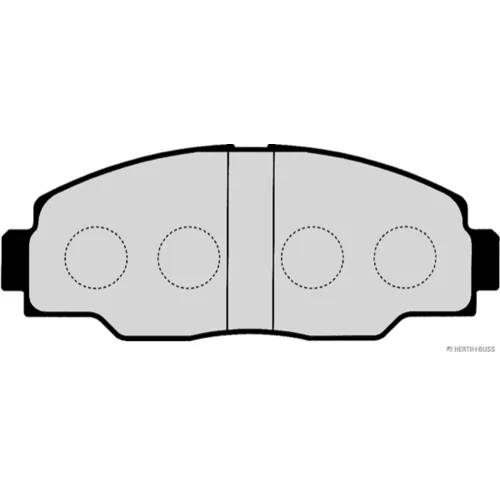 Sada brzdových platničiek kotúčovej brzdy HERTH+BUSS JAKOPARTS J3602081 - obr. 1