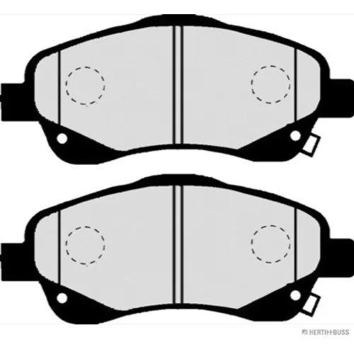 Sada brzdových platničiek kotúčovej brzdy HERTH+BUSS JAKOPARTS J3602112 - obr. 2