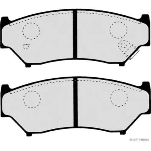 Sada brzdových platničiek kotúčovej brzdy HERTH+BUSS JAKOPARTS J3608009 - obr. 1