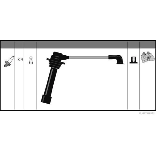 Sada zapaľovacích káblov HERTH+BUSS JAKOPARTS J5383012 - obr. 1