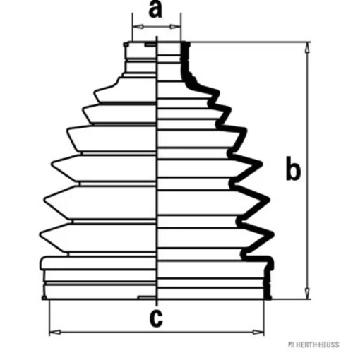 Manžeta hnacieho hriadeľa - opravná sada HERTH+BUSS JAKOPARTS J2867016