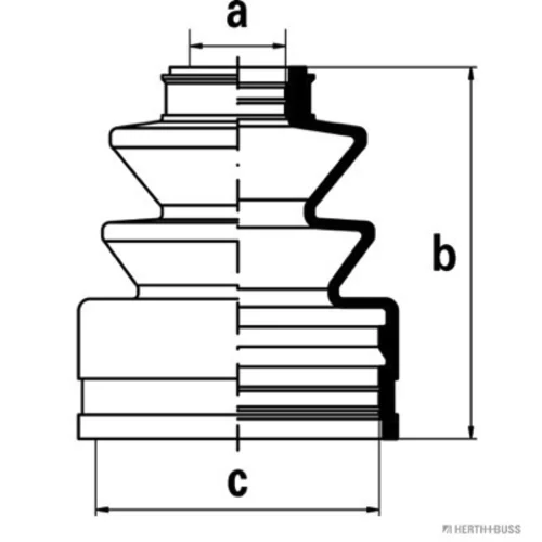 Manžeta hnacieho hriadeľa - opravná sada HERTH+BUSS JAKOPARTS J2882002
