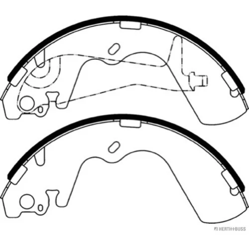 Sada brzdových čeľustí HERTH+BUSS JAKOPARTS J3500531 - obr. 1