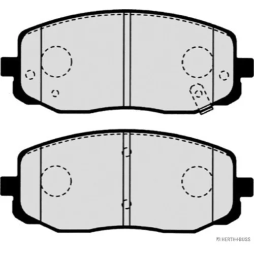 Sada brzdových platničiek kotúčovej brzdy HERTH+BUSS JAKOPARTS J3600506 - obr. 1