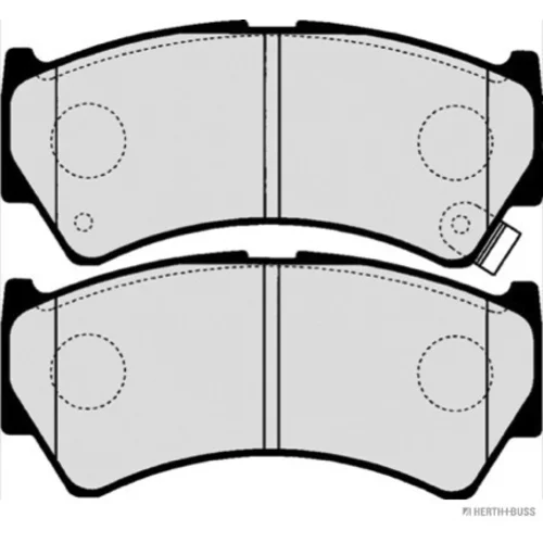 Sada brzdových platničiek kotúčovej brzdy HERTH+BUSS JAKOPARTS J3608020 - obr. 1