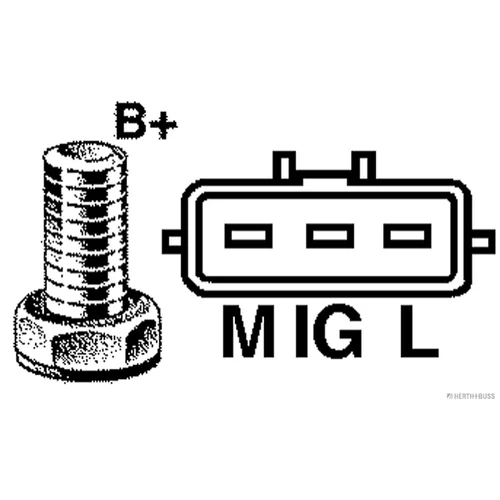 Alternátor HERTH+BUSS JAKOPARTS J5112114 - obr. 3