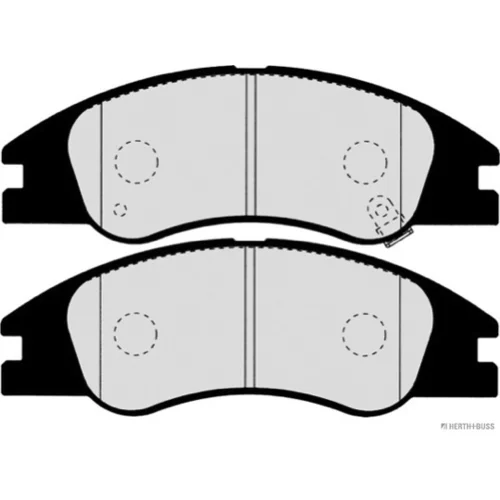 Sada brzdových platničiek kotúčovej brzdy HERTH+BUSS JAKOPARTS J3600326 - obr. 2