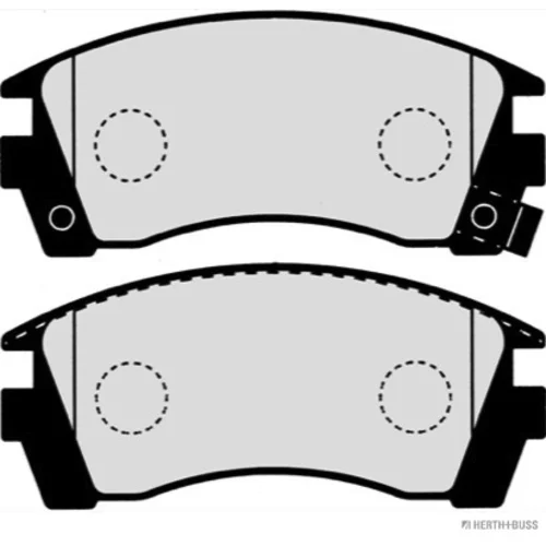 Sada brzdových platničiek kotúčovej brzdy HERTH+BUSS JAKOPARTS J3601049 - obr. 1