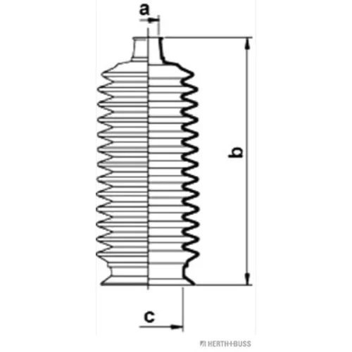 Manžeta riadenia - opravná sada HERTH+BUSS JAKOPARTS J4102016 - obr. 1