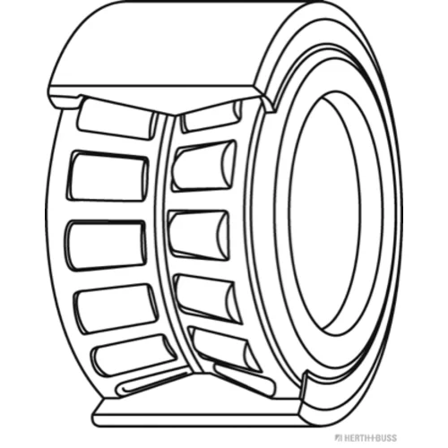 Ložisko kolesa - opravná sada HERTH+BUSS JAKOPARTS J4717009 - obr. 1