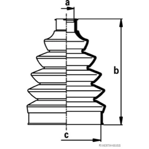 Manžeta hnacieho hriadeľa - opravná sada HERTH+BUSS JAKOPARTS J2860908