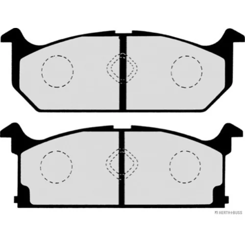 Sada brzdových platničiek kotúčovej brzdy HERTH+BUSS JAKOPARTS J3608004 - obr. 1