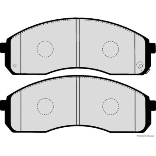 Sada brzdových platničiek kotúčovej brzdy HERTH+BUSS JAKOPARTS J3600321 - obr. 2