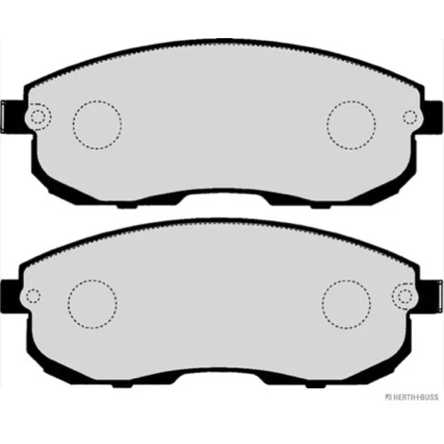 Sada brzdových platničiek kotúčovej brzdy HERTH+BUSS JAKOPARTS J3601097 - obr. 1