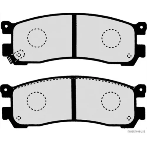 Sada brzdových platničiek kotúčovej brzdy HERTH+BUSS JAKOPARTS J3613013 - obr. 2