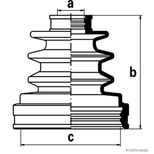 Manžeta hnacieho hriadeľa - opravná sada HERTH+BUSS JAKOPARTS J2882009