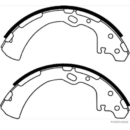 Sada brzdových čeľustí HERTH+BUSS JAKOPARTS J3501038 - obr. 2