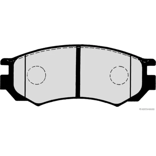 Sada brzdových platničiek kotúčovej brzdy HERTH+BUSS JAKOPARTS J3601054 - obr. 1