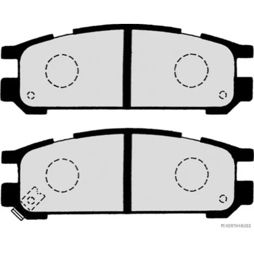 Sada brzdových platničiek kotúčovej brzdy HERTH+BUSS JAKOPARTS J3617001 - obr. 2