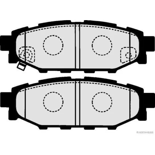Sada brzdových platničiek kotúčovej brzdy HERTH+BUSS JAKOPARTS J3617003 - obr. 2
