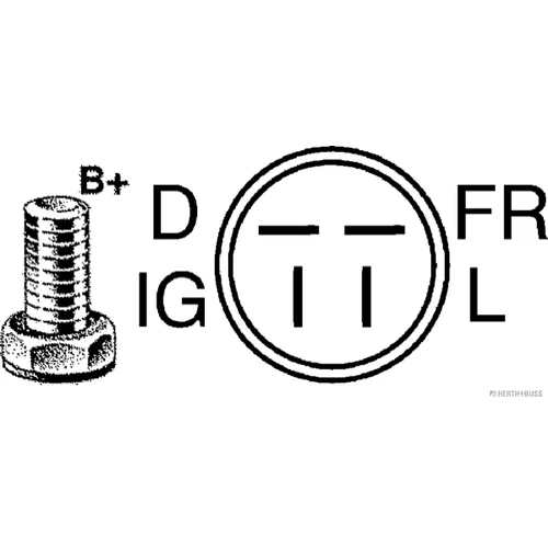 Alternátor HERTH+BUSS JAKOPARTS J5114040 - obr. 3