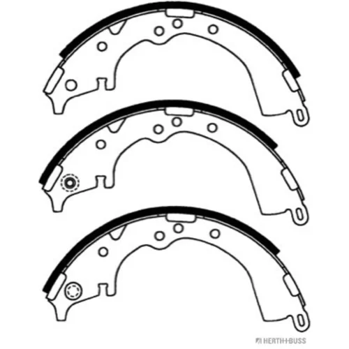 Sada brzdových čeľustí HERTH+BUSS JAKOPARTS J3502016 - obr. 1