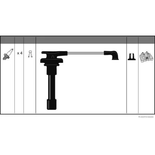 Sada zapaľovacích káblov HERTH+BUSS JAKOPARTS J5381005 - obr. 1