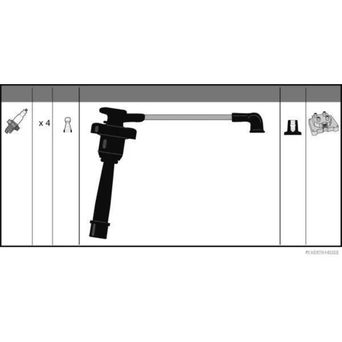 Sada zapaľovacích káblov HERTH+BUSS JAKOPARTS J5385025 - obr. 1