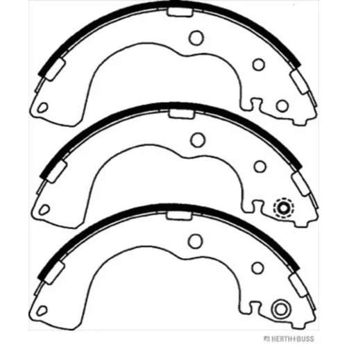 Sada brzdových čeľustí HERTH+BUSS JAKOPARTS J3503043 - obr. 1