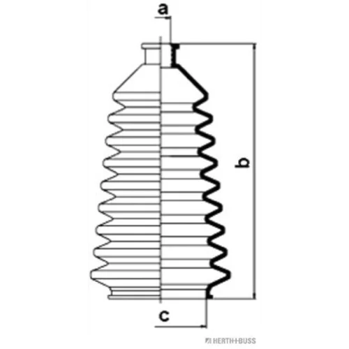 Manžeta riadenia - opravná sada HERTH+BUSS JAKOPARTS J4108000 - obr. 1