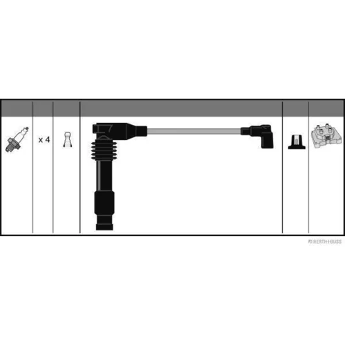 Sada zapaľovacích káblov HERTH+BUSS JAKOPARTS J5380905 - obr. 1