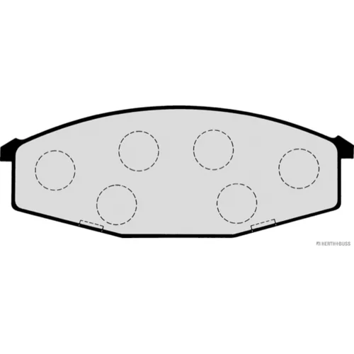 Sada brzdových platničiek kotúčovej brzdy HERTH+BUSS JAKOPARTS J3601034 - obr. 1