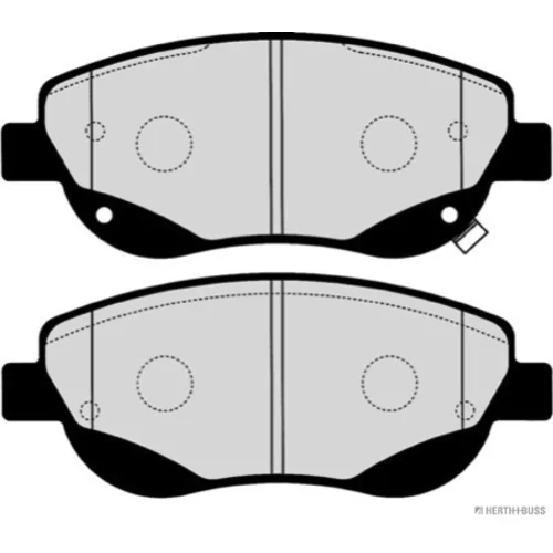 Sada brzdových platničiek kotúčovej brzdy HERTH+BUSS JAKOPARTS J3602003 - obr. 1